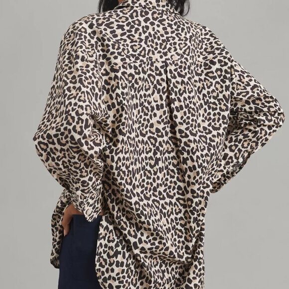 Anthropologie The Bennet Buttondown Shirt by Maeve: Printed Edition XS Petite - Picture 3 of 4